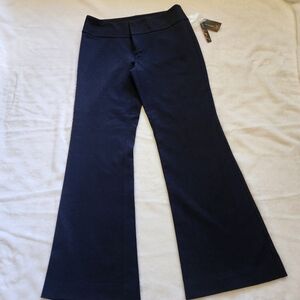 NWT 8P INC International Concepts NAVY PONTE  Flare Pants